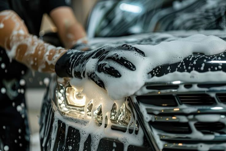 Cleaning car hand transportation automobile.